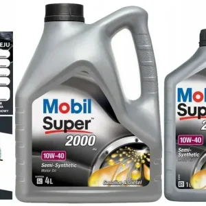 Olej PÓŁSYNTETYK Mobil Super 2000 10W40 10w-40 5L Niska cena