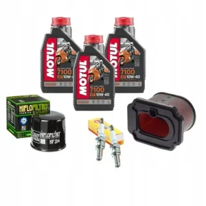 Olej do Yamaha TENERE XTZ 700 MT07 XSR 700 Motul 7100 10W40 Świece NGK Zwrot pieniędzy
