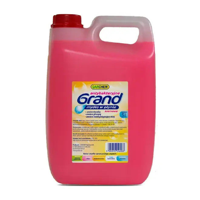 Nowość Mydło W Płynie Antybakteryjne Do Rąk 5L BARON Zapachowe Róża