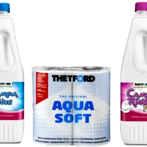 Rabat PŁYN DO TOALET TURYSTYCZNY WC THETFORD KONCENTRAT PŁYNY ZESTAW + PAPIER