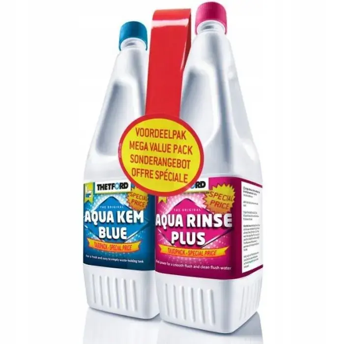 Zwrot pieniędzy Zestaw płynów płyny Aqua Kem Blue Rinse Thetford