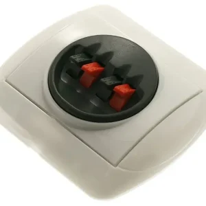 Gniazdo głośnikowe ścienne białe na tynk Promocja