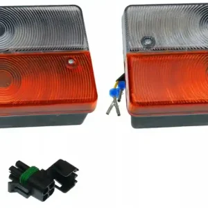 Autentyczny KOMPLET LAMP PRZEDNICH KOPARKO-ŁADOWARKI JCB 3CX 4CX