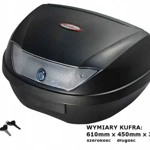 Kup teraz Biały Kufer Podwójny 51L YM-888 - Nowy, Wysoka Jakość