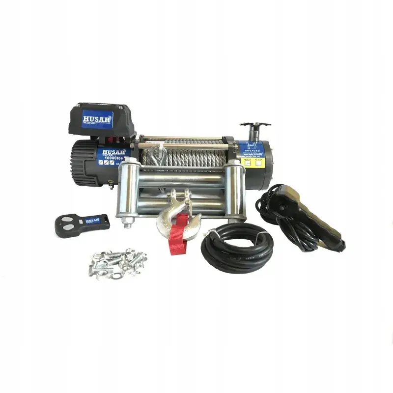 WYCIĄGARKA WCIĄGARKA LINOWA 4,5T 12V LAWETA 28m Oryginalny