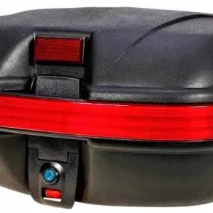 KUFER MOTOCYKLOWY UNIWERSALNY CENTRALNY NA DWA KASKI 43 LITRY SKUTER MOTOR Kup teraz