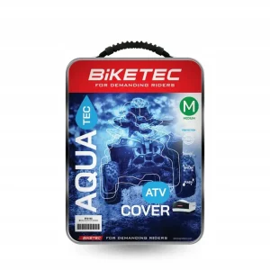 Szybka dostawa Pokrowiec Wodoodporny BIKETEC BT3165 Aquatec Na ATV Czarny / Szary M