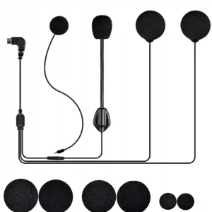 Bezpieczna płatność ZESTAW SŁUCHAWKOWY HYBRYDOWY I INTEGRALNY DO INTERKOMU MaxTo USB TYP-C M6S