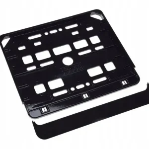 Premium Ramka tablicy rejestracyjnej motocyklowa czarna