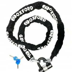 Promocja ŁAŃCUCH BLOKADA MOTOCYKLOWA OXFORD z kłódką 1 m