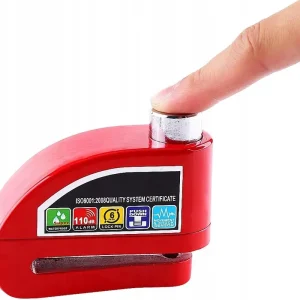 BLOKADA TARCZY HAMULCOWEJ Z ALARMEM 110 DB SKUTER MOTOCYKL QUAD ATV MOTOR Darmowa dostawa