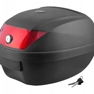 Kufer Moretti MR-807, 28 l, czarny, czerwony odblask Premium