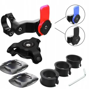 Bezpieczna płatność ZESTAW Uchwyt na telefon do kierownicy + TŁUMIK DRGAŃ Motocykl Quad Rower