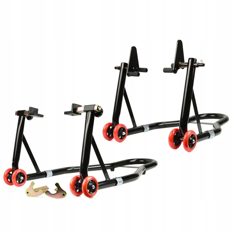 Nowość STOJAK MOTOCYKLOWY TYŁ + PRZÓD PODNOŚNIK COMBO 2W1 POD MOTOCYKL MOTOR CROSS