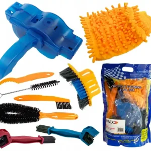 ZESTAW 11 SZCZOTEK DO CZYSZCZENIA ŁAŃCUCH MOTOCYKL SKUTER QUAD ROWER KOVIX Zwrot pieniędzy