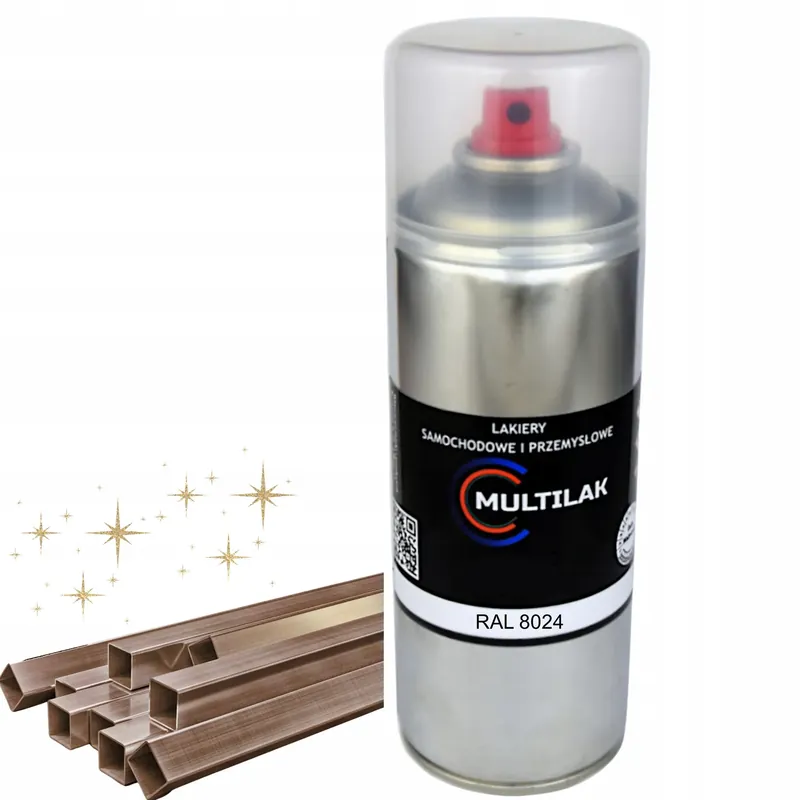 Bezpieczna płatność Lakier farba w sprayu do aluminium RAL 8024 Połysk