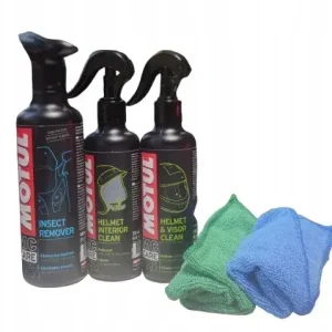 MOTUL Zestaw do czyszczenia kasku i motocykla M1+M2+E7+mikrofibra 2 szt Tylko dziś