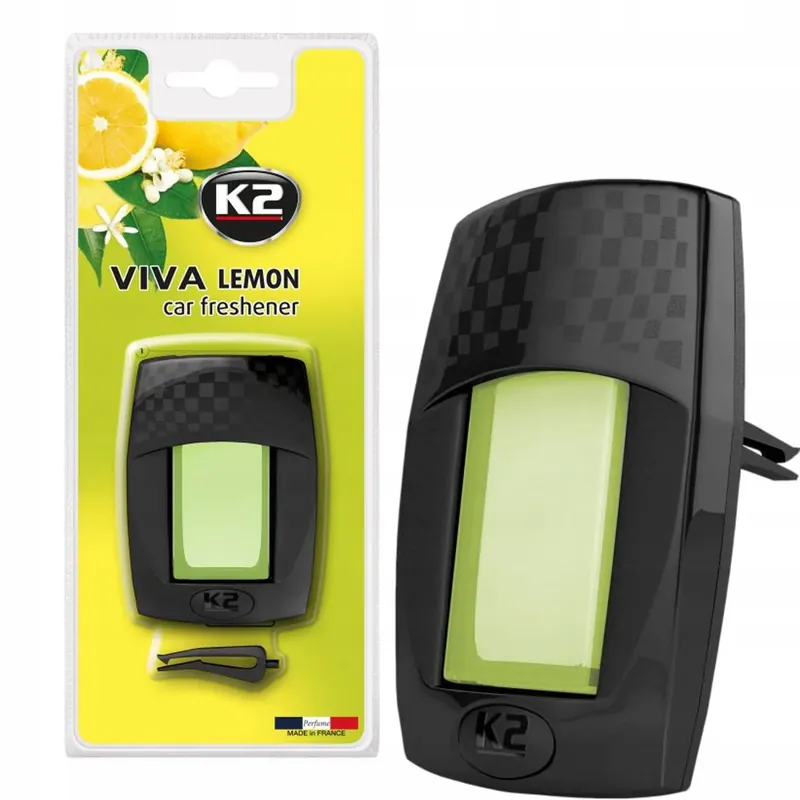 K2 VIVA LEMON ZAPACH SAMOCHODOWY NA NAWIEW MEMBRANOWY ZAPACH CYTRYNOWY Niska cena