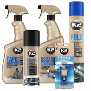 K2 ZESTAW AUTO – ŚRODKI DO CZYSZCZENIA WNĘTRZ AUT Oferta limitowana