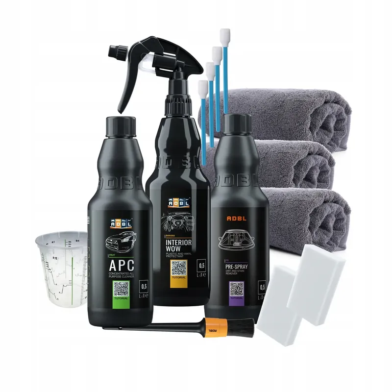 ADBL zestaw do pielęgnacji wnętrz samochodów - SET Najlepsza cena