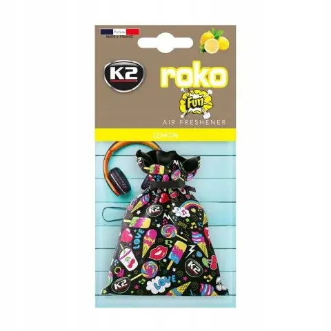 Premium K2 ROKO FUN LEMON 25g ZAPACH ODŚWIEŻACZ POWIETRZA