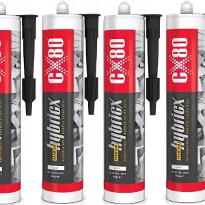 CX-80 HYBRICX PREMIUM 210g KLEJ HYBRYDOWY CZARNY KLEJ POLIURETANOWY x4 Rabat