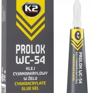 K2 PROLOK KLEJ CYJANOAKRYLOWY GĘSTY ŻEL super glue, błyskawiczny 20ml Niska cena