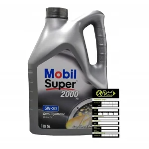 Popularny PÓŁSYNTETYCZNY OLEJ SILNIK MOBIL 2000 X1 5W30 5L