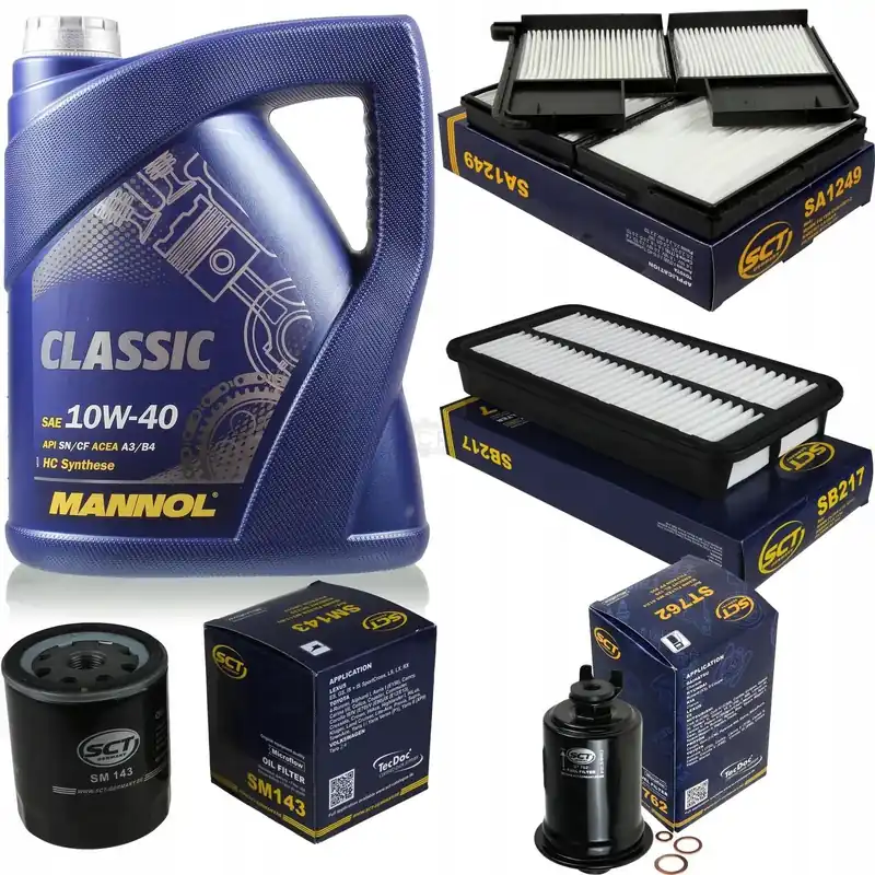 Zestaw filtrow +olej 5l Toyota Picnic (XM10) 2,0 Zwrot pieniędzy