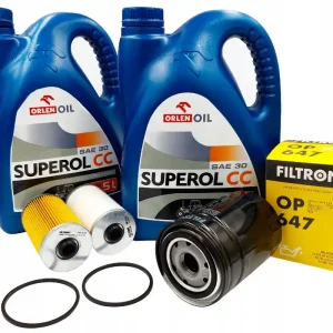Autentyczny Olej SUPEROL SAE30 10L + filtry FILTRON DO URSUS C330 C335 C360 C362 C385L