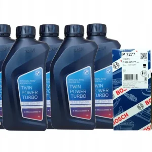 Tani Filtr oleju Bosch P7277 + olej 5w30 BMW X1 F48 X2 F39 16d 18d 18i 20d 25d