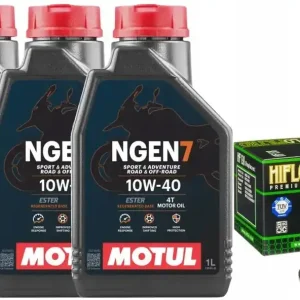 Filtr HF138 + olej Motul Cagiva 650 Raptor V-Raptor Tani