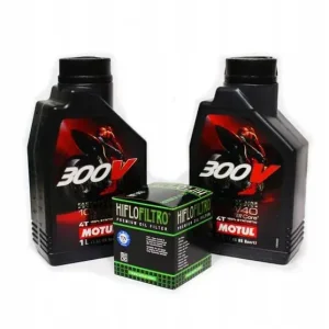 Premium Oryginalny OLEJ MOTUL 300V 2L 10W40 + FILTR Hiflo HF116 Honda Crf 450 250 !