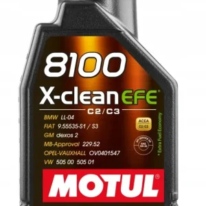OLEJ MOTUL 5W30 1L X-CLEAN 8100 EFE C2/C3 / DPF / SN / 505.01 / 229.52 / Tylko dziś
