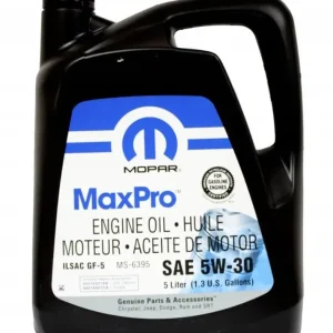 Zwrot pieniędzy Olej 5W30 5l silnikowy MOPAR MaxPro 5l SYNETYCZNY