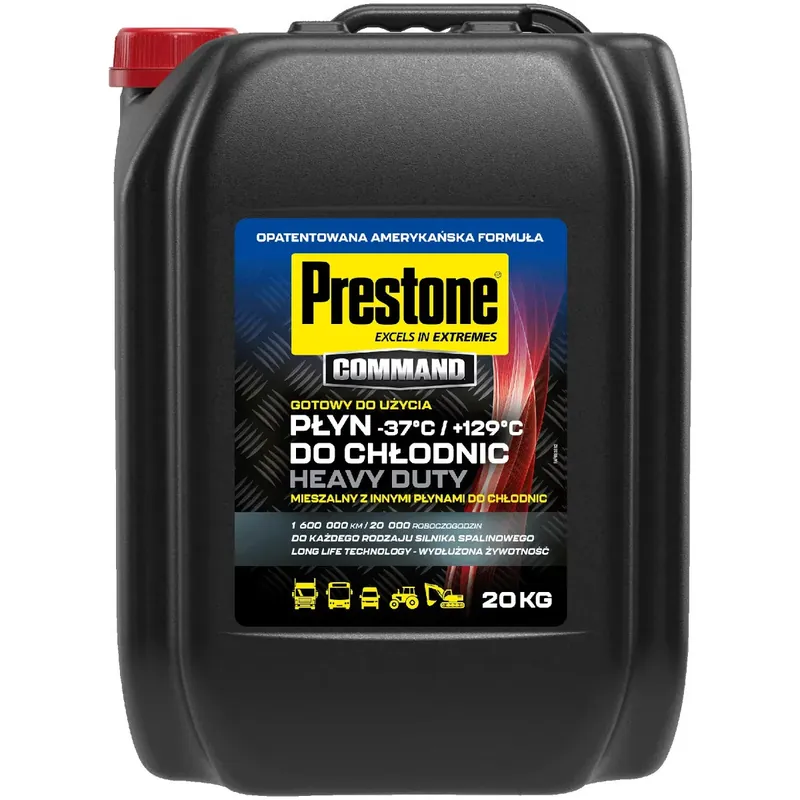 Tani Prestone Command Gotowy czerwony płyn do chłodnic -37°C op 20L