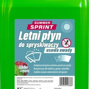 Wysoka jakość Płyn letni do spryskiwaczy Parys Summer Sprint jabłko z miętą 5 l