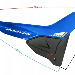 Oferta limitowana Obudowa boczna (tylna) prawa niebieska do motoroweru FR 2