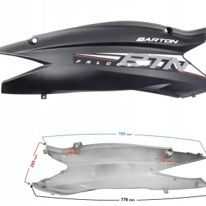 Obudowa tylna prawa szary mat do skutera Falcon 2 Niska cena