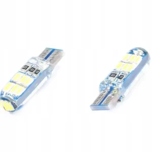 Żarówka LED 12V T10 15SMD 4014 Biała Silikonowa (Bez ECE) Bezpieczna płatność