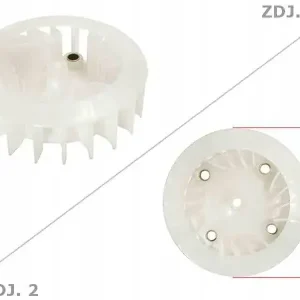 Popularny Wentylator do Skutera GY6 50W Tworzywo Sztuczne Czarny