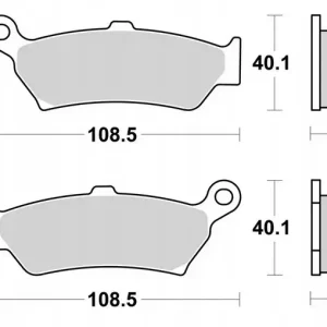 SBS KLOCKI HAMULCOWE STREET PERFORMANCE (EXCEL) SINTER KOLOR ZŁOTY PASUJE D Darmowa dostawa
