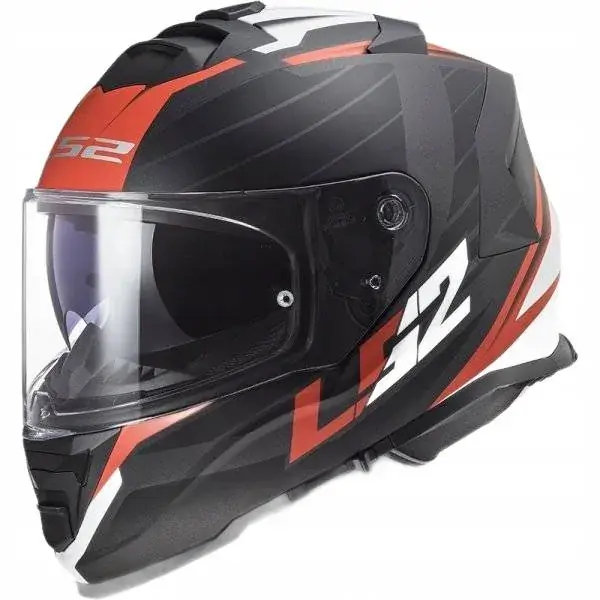 Oferta Kask Motocyklowy LS2 FF800 Storm II Nerve Czarny Czerwony Rozmiar M
