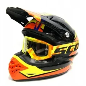 Zamów teraz Kask Motocyklowy Scott 350 Pro Podium Ece Czarno/Pomarańczowy (Rozmiar:M)