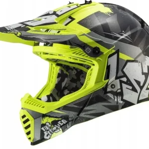 Kask Motocyklowy LS2 MX437 FAST II MINI CRUSHER BL.H-V M-06 Darmowa dostawa