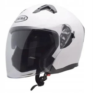 OTWARTY KASK MOTOCYKLOWY BIAŁY POŁYSK SKUTER CHOPER HOMOLOGACJA BLENDA S Oferta