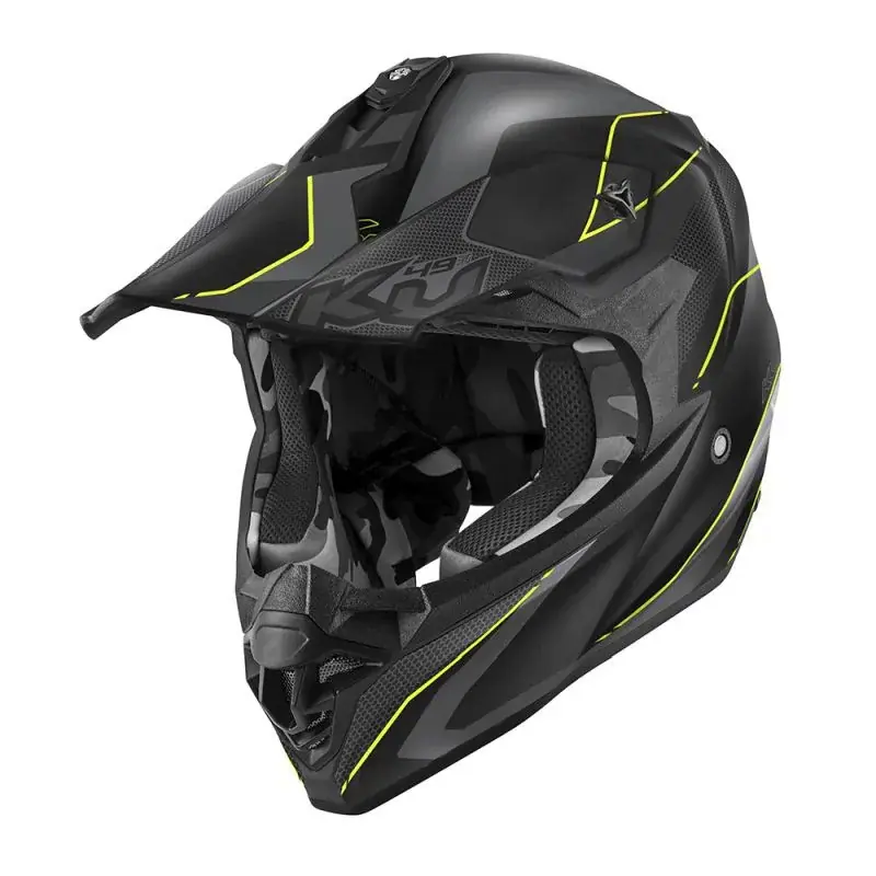 Kappa Kask Kv49 Evo Chaser Cross Czarny Szary Żółty Fluo Matt 63 Xxl 22R06 Tani