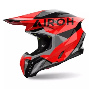Airoh Kask Cross Enduro Quad Twist 3 King Red Gloss Czarny/Szary/Czerw S Ekspresowa dostawa