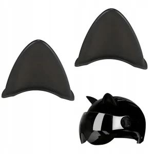 Uszy do kasku kolorowe 2 szt czarny Wyprzedaż