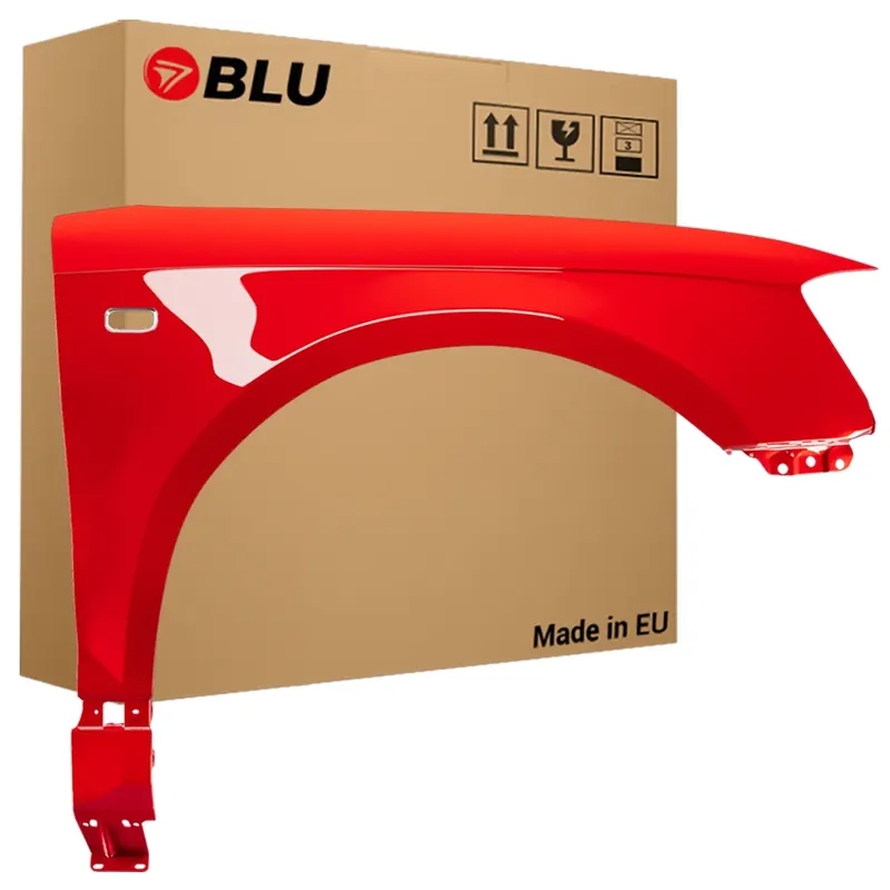 Tylko dziś BLU Błotnik AUDI A3 8P LY3H PRAWY CZERWONY 03-08 PRZÓD OCYNK LaserRot